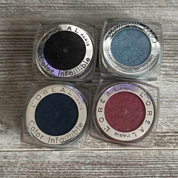 L’Oréal Infallible Eyeshadow - lot of four - glitter shimmer pots - Picture 3 of 6